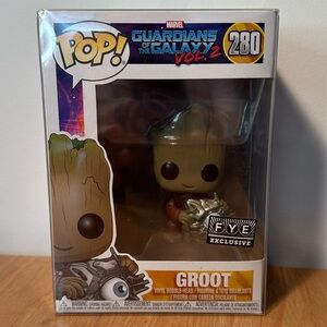 Funko Pop Groot with cyber eye Figure